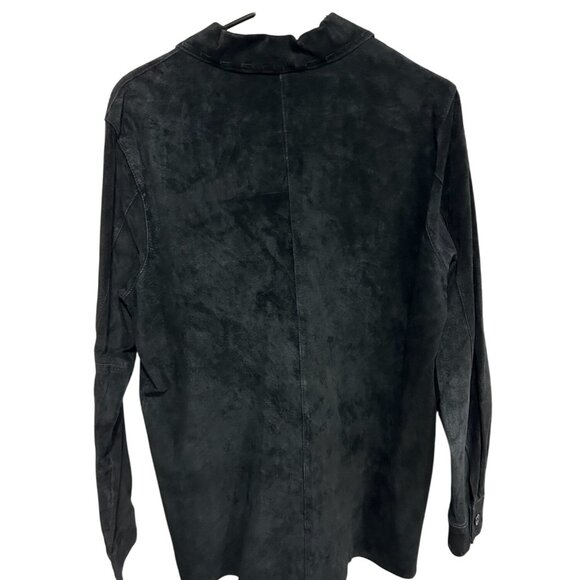 Outfit JPR Mens Genuine Leather Button-Up Shirt Jacket Sz Medium Grunge Shaket - Picture 2 of 9